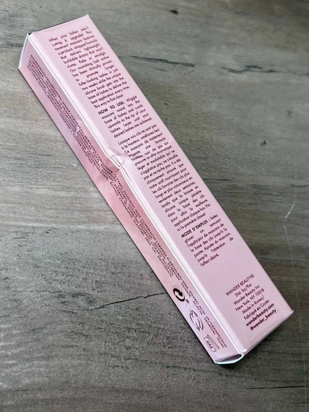 WANDER BEAUTY Upgraded Lashes Treatment Mascara Jet Black NIB Full Size